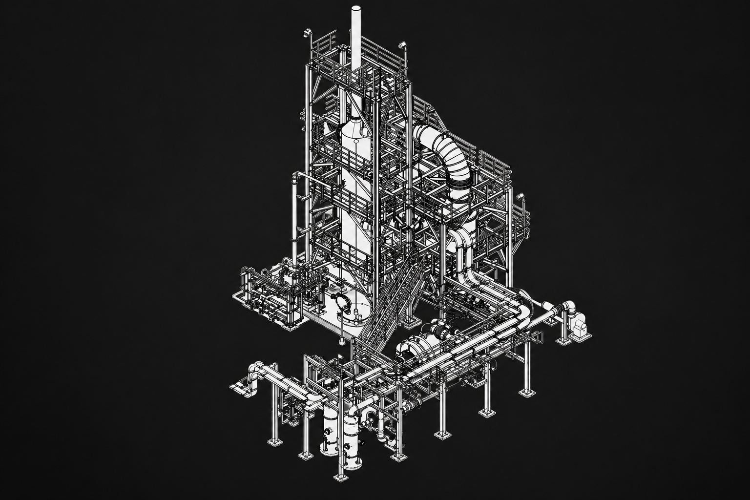 DOW Chemical incineration system module